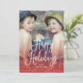 ハッピーホリデーズスノーレッド写真 シーズンカード (スタンド正面)