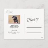 ハッピーホリデーズスノーレッド シーズンポストカード (裏面)