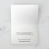 ハッピーホリデーズスノー シーズンカード (内部)