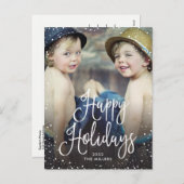 ハッピーホリデーズスノー シーズンポストカード (正面/裏面)