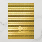 ハッピーホリデーズスモールビジ企業のネス 箔シーズンカード (正面)