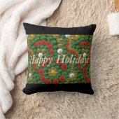 ハッピーホリデーズスローデザイン クッション (ブランケット)