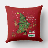 ハッピーホリデーズスローデザイン クッション (裏面)