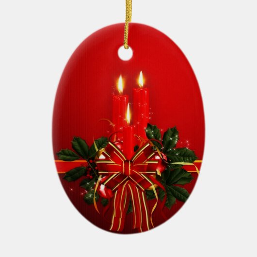 ハッピーホリデーズセラミックオーナメント セラミックオーナメント (正面)