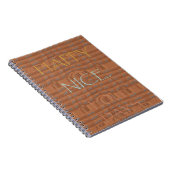 ハッピーホリデーズゼブラアートプリント ノートブック (右側)