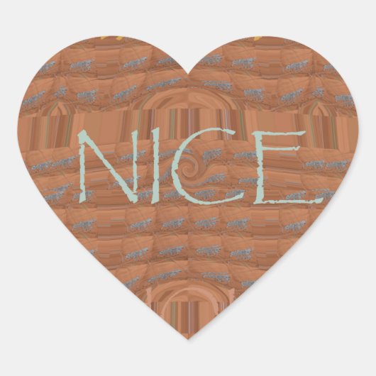 ハッピーホリデーズゼブラアートプリント ハートシール (正面)