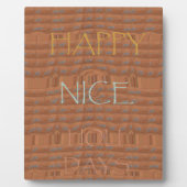 ハッピーホリデーズゼブラアートプリント フォトプラーク (正面)