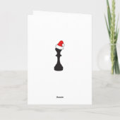 ハッピーホリデーズチェスウィンターサンタクロース サンキューカード (裏面)