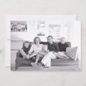 ハッピーホリデーズチノワセリーシック写真オンリバース シーズンカード (裏面)