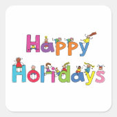 ハッピーホリデーズチルドレン スクエアシール (正面)
