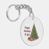 ハッピーホリデーズツリーアクリルキーチェーン キーホルダー (正面左)