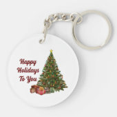 ハッピーホリデーズツリーアクリルキーチェーン キーホルダー (裏面)