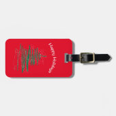 ハッピーホリデーズツリースノーフレーク ラゲッジタグ (正面横)