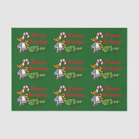 ハッピーホリデーズティッシュペーパー 薄葉紙 (正面)