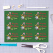 ハッピーホリデーズティッシュペーパー 薄葉紙 (クラフト)