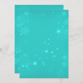 ハッピーホリデーズティール（緑がかった色）&ダークグリーン文字デザイン シーズンカード (正面/裏面)