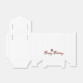 ハッピーホリデーズテントとリボンの好意ボックス フェイバーボックス (折り畳みなし)