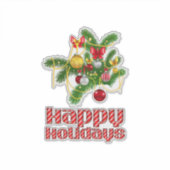 ハッピーホリデーズデカール シール (正面)