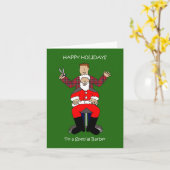 ハッピーホリデーズトゥ理容師 カード (黄色い花)