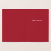 ハッピーホリデーズトナカイあなたの言葉 箔カード (内部)