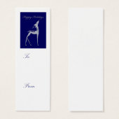 ハッピーホリデーズトナカイのギフトラベル (正面&裏面)