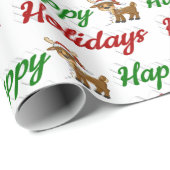 ハッピーホリデーズトナディアクリスマススクリプト ラッピングペーパー (ロールコーナー)