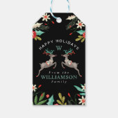 ハッピーホリデーズトナディアモノグラム&フェスティバルリーフ ギフトタグ (正面)