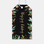 ハッピーホリデーズトナディアモノグラム&フェスティバルリーフ ギフトタグ (裏面)