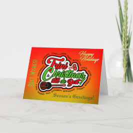 ハッピーホリデーズトリニクリスマス シーズンカード