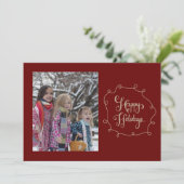 ハッピーホリデーズドードルフレームフォト シーズンカード (スタンド正面)