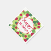 ハッピーホリデーズナプキンス スタンダードカクテルナプキン (角)