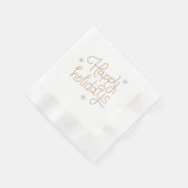 ハッピーホリデーズナプキン 縁ありカクテルナプキン (角)