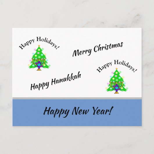 ハッピーホリデーズニューイヤーズ ポストカード (正面)