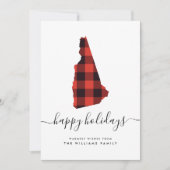 ハッピーホリデーズニューハンプシャーからの暖かい願い (正面)