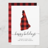 ハッピーホリデーズニューハンプシャーからの暖かい願い (正面/裏面)