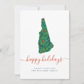 ハッピーホリデーズニューハンプシャーからの暖かい願い (正面)