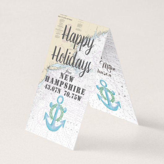 ハッピーホリデーズニューハンプシャー航海のギフトラベル (正面)