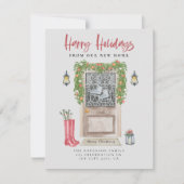 ハッピーホリデーズニューホームクリスマスドアムービング 案内状 (正面)