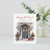 ハッピーホリデーズニューホームフロントドアムービング 案内ポストカード (スタンド正面)