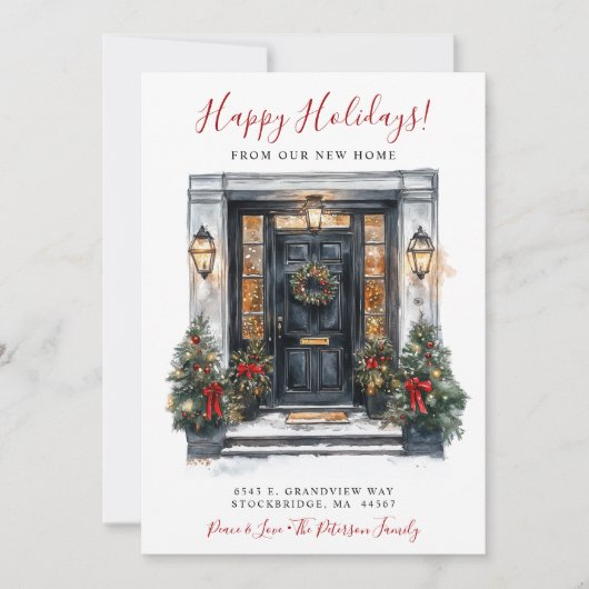 ハッピーホリデーズニューホームフロントドアムービング 案内状 (正面)