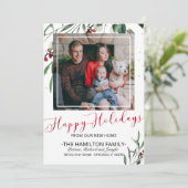 ハッピーホリデーズニューホームムービングアナウンスメントフォト シーズンカード (スタンド正面)