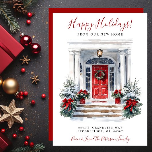 ハッピーホリデーズニューホームレッドドアムービング 案内状