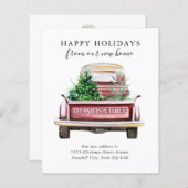 ハッピーホリデーズニューホームヴィンテージレッドトラックモービングA (正面/裏面)