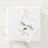 ハッピーホリデーズネームイヤーフェスティバルクリスマスギフト フェイバータグ (インサイチュ)