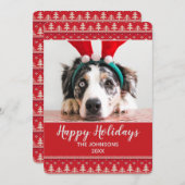 ハッピーホリデーズノルディックパターンフォト (正面/裏面)