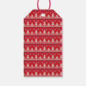 ハッピーホリデーズノルディックパターンフォト ギフトタグ (裏面)