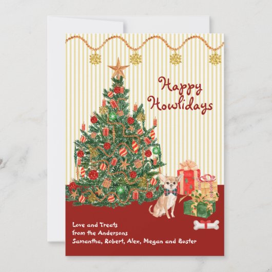 ハッピーホリデーズハウリデイチワワプレゼントツリー (正面)