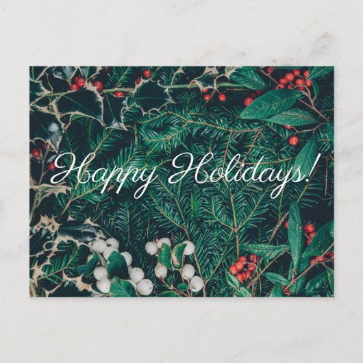ハッピーホリデーズハガキ ポストカード (正面)