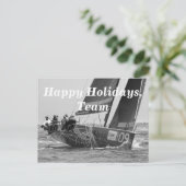 ハッピーホリデーズハガキ ポストカード (スタンド正面)