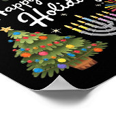 ハッピーホリデーズハヌッカフェリズナヴィダクリスマスKw ポスター (角)